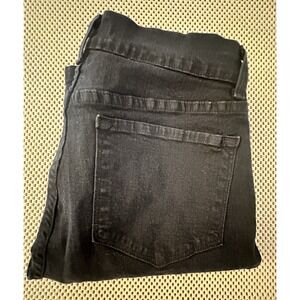 NYDJ Womens Jeans Sz 6 Straight Leg High Rise Black Stretch Lift Tuck Technology